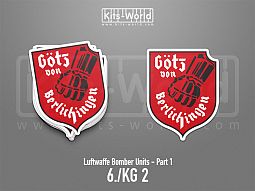 Kitsworld SAV Sticker - Luftwaffe Bomber Units - 6./KG 2 